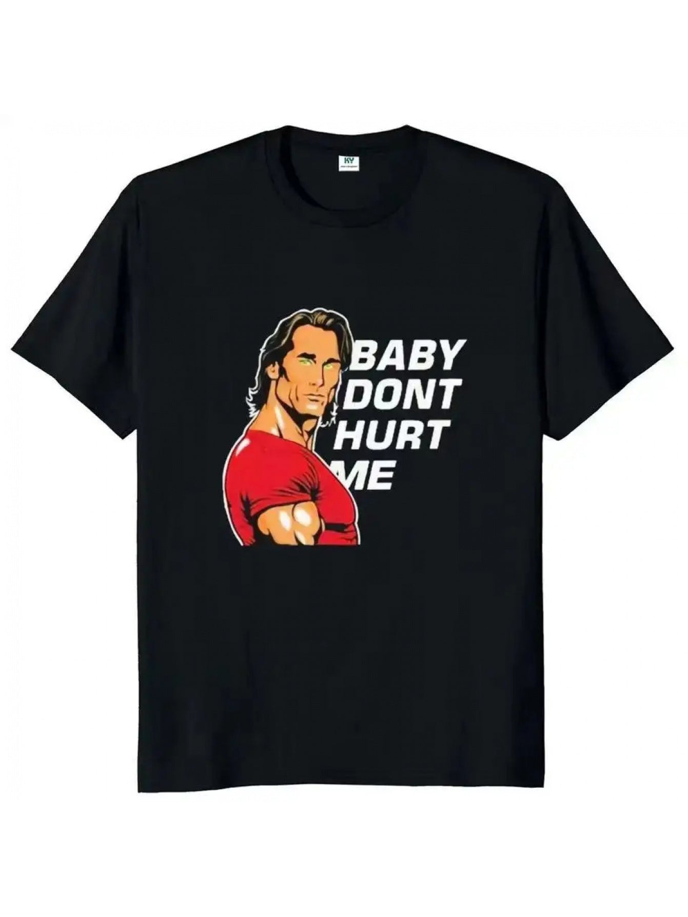 Bold Statement Graphic T-Shirt (Retro Throwback Design) – Black Short-Sleeve Crew Neck Urban Style, Fun Essential, Relaxed Fit | Quirky Print T-Shirt | Comfortable Everyday Wear