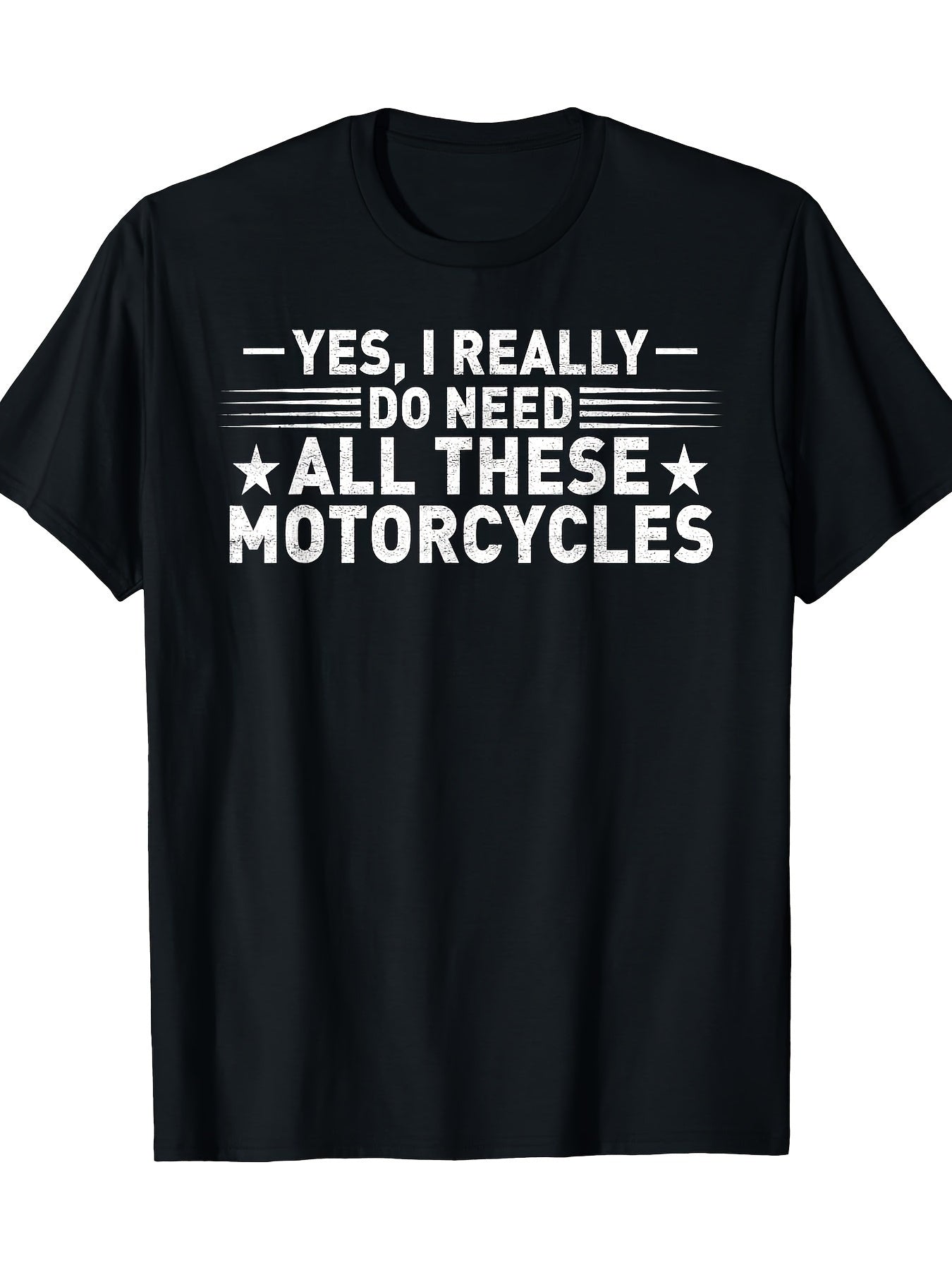 Bold Statement Unisex T-Shirt (Motorcycle Enthusiast Design) – Black Short-Sleeve Crew Neck Summer Essential, Casual Vibe, Relaxed Fit | Statement Print T-Shirt | Comfortable Everyday Wear